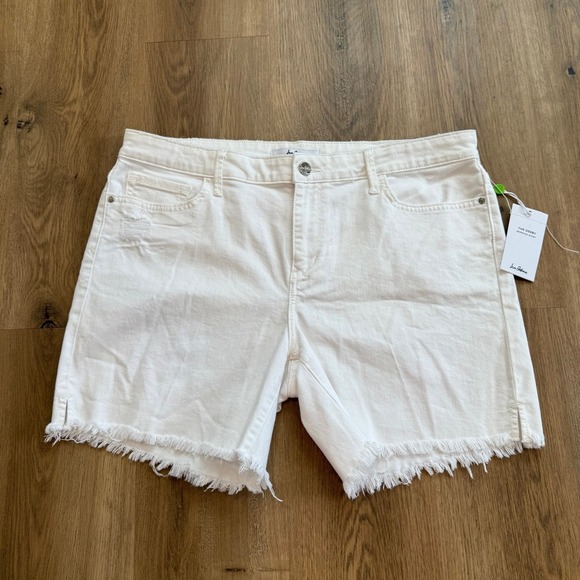 Sam Edelman Pants - NWT SAM EDELMAN The Derby Bermuda White Denim Shorts Size 32‎